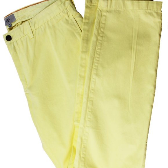 Jack Spade Yellow Men's Chino Trousers Size 36 NWT Dixon Chino Slim - Picture 8 of 9